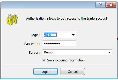 MT4 Bitcoin Platform Login Username and Password as Shown Below - MetaTrader BTCUSD Platform Account Login