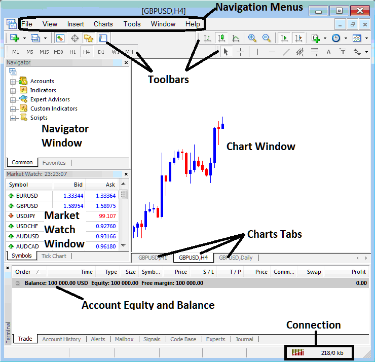MT4 Bitcoin Charts Tab on MT4 Software - MT4 Live Chart - How Do I Use MT4 BTCUSD Live Charts?