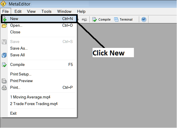 MetaTrader 4 Crypto Trading Platform MetaEditor