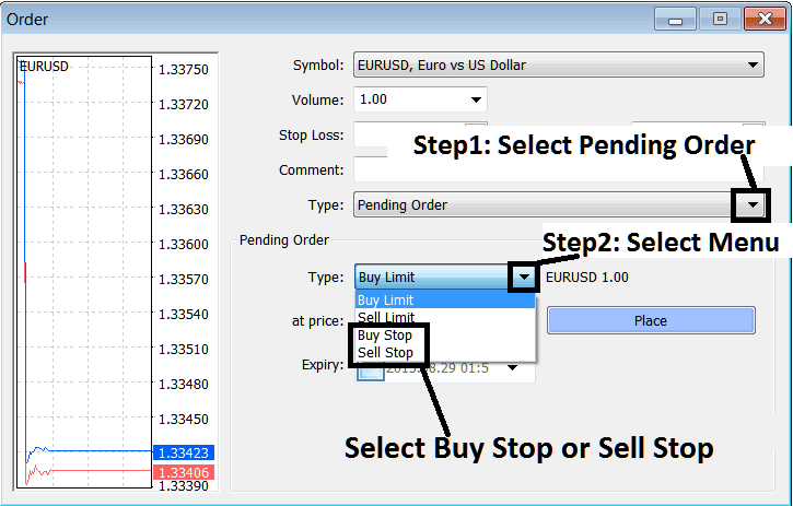 How to Place a Pending Bitcoin Order on MT4 - How Do You Read Bitcoin Pending Orders on Bitcoin Trading Platform?